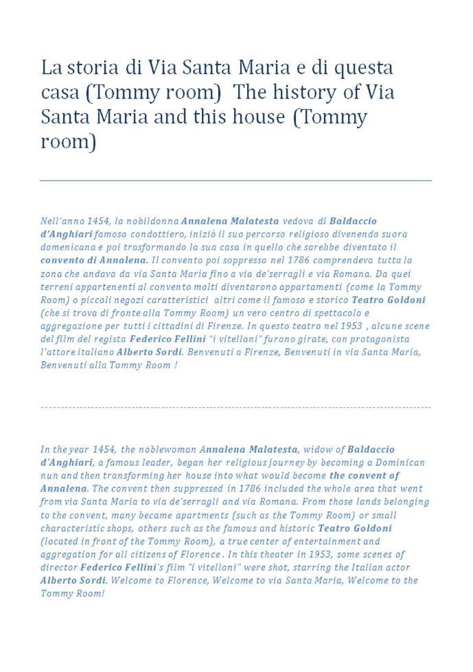 Tommyroom Florence Buitenkant foto